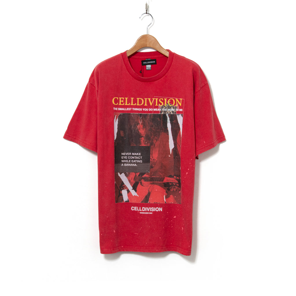 Vintage Style Damage T-shirt / Red