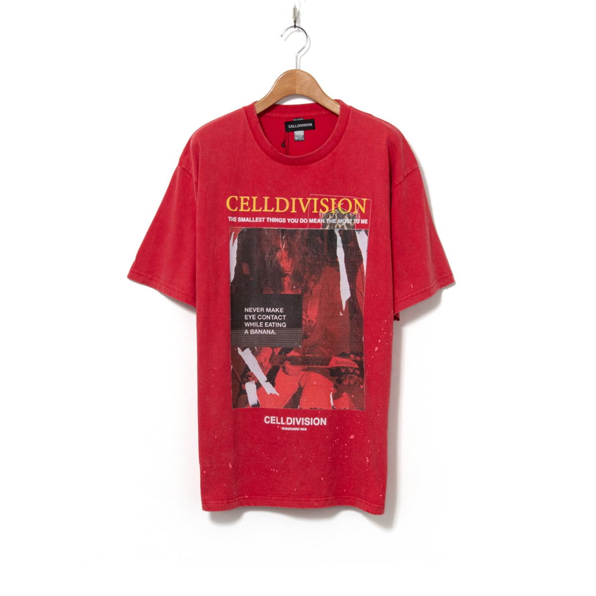 Vintage Style Damage T-shirt / Red