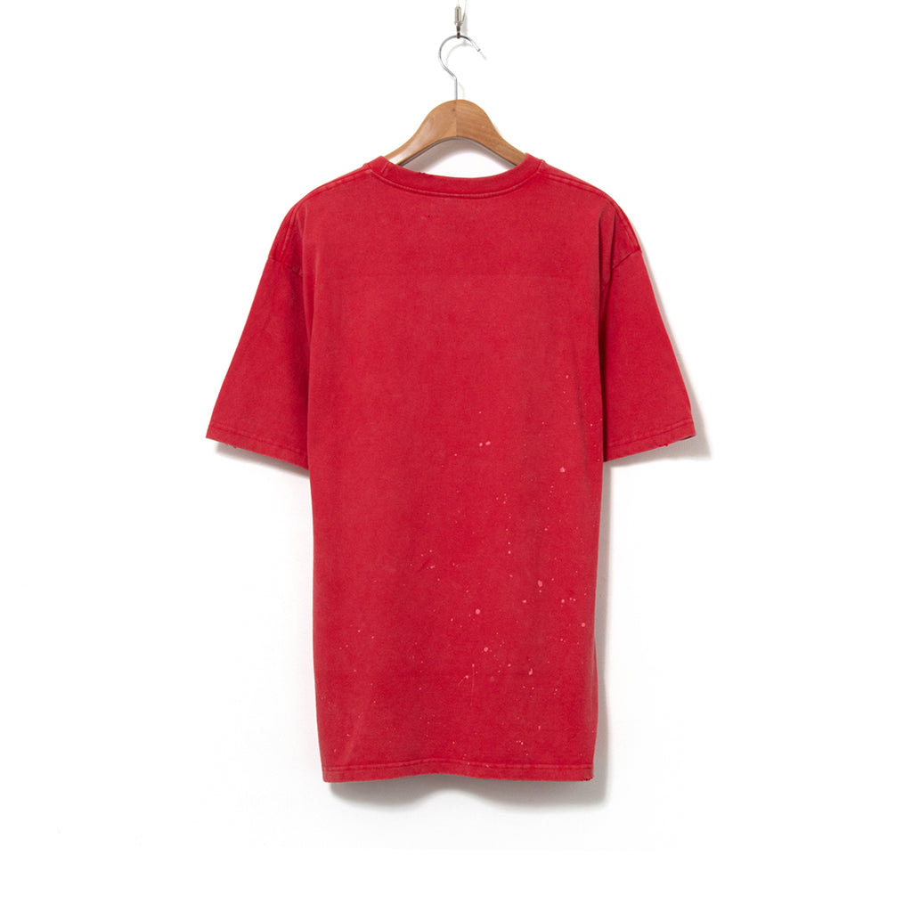 Vintage Style Damage T-shirt / Red