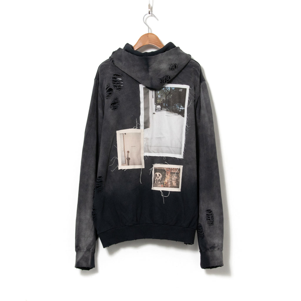 Damaged Hoodie / Black