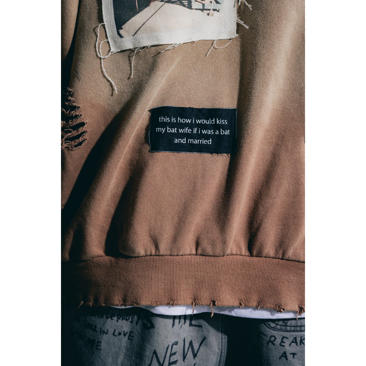 Damaged Hoodie / Brown