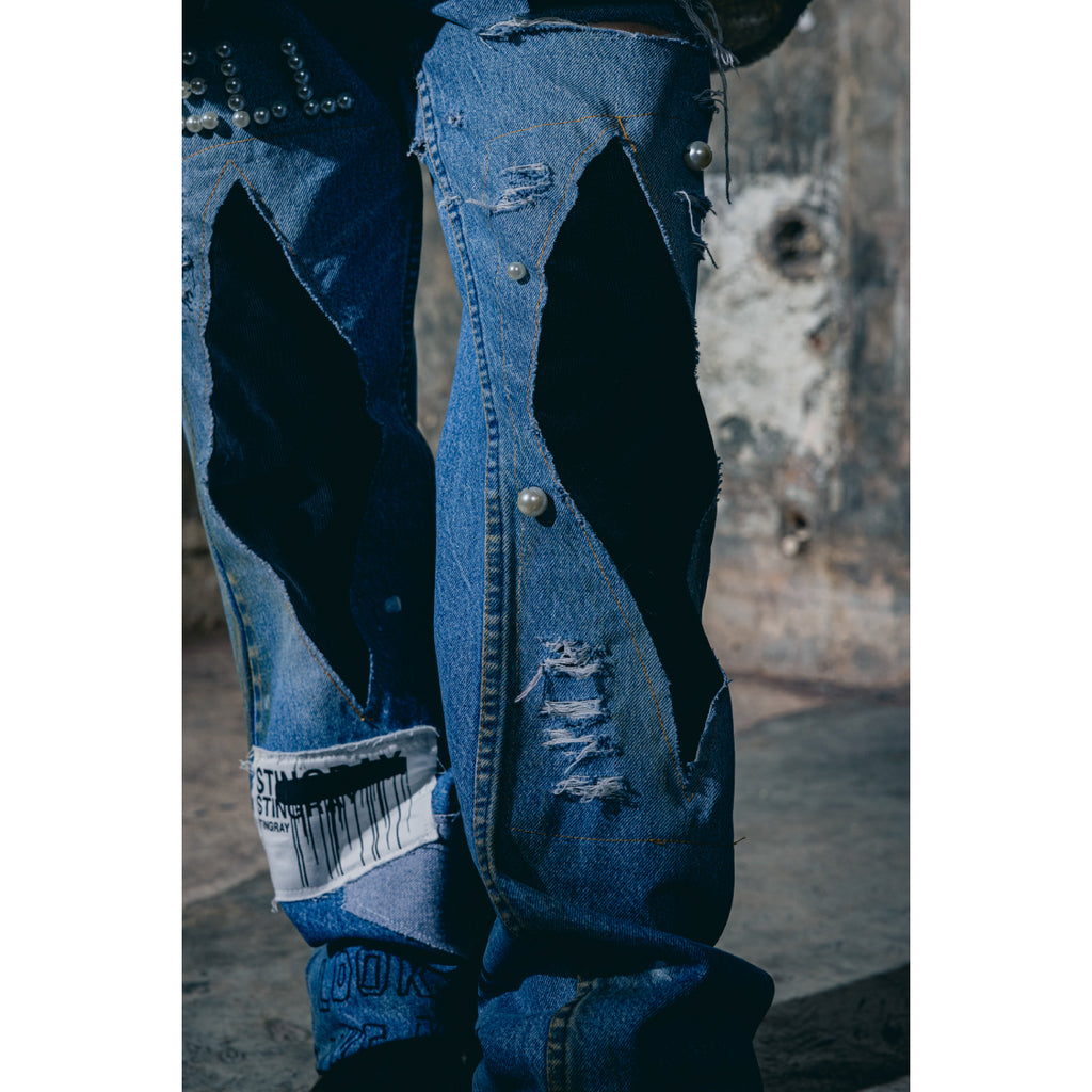 Remade Denim Pants No.31