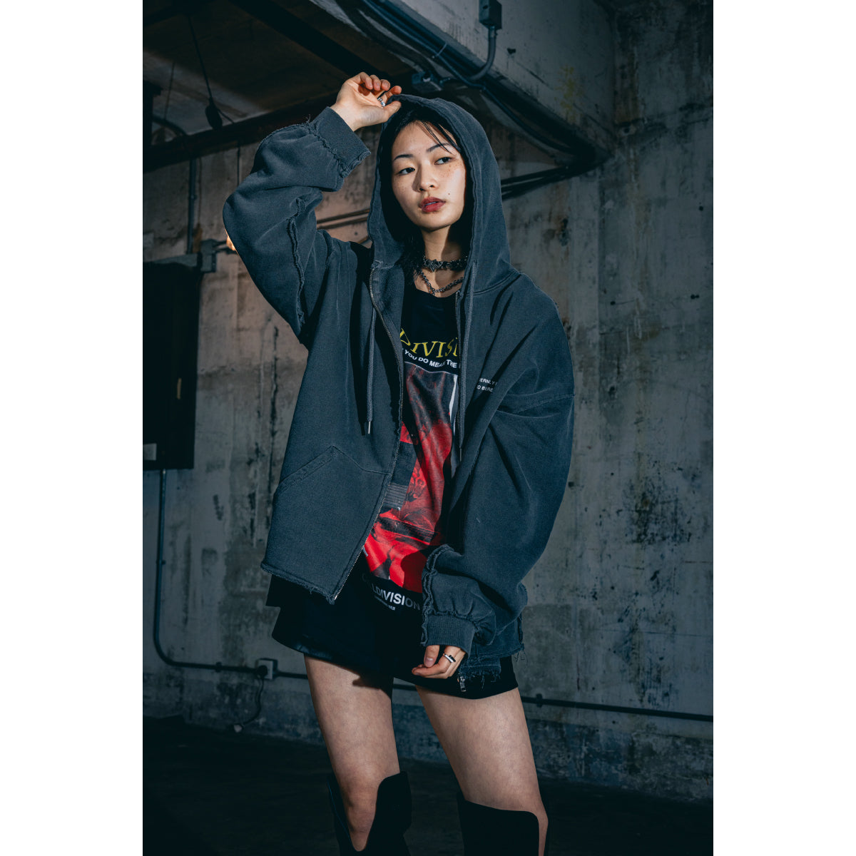 Zip Hoodie / Beige