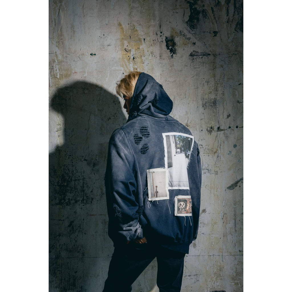 Damaged Hoodie / Brown
