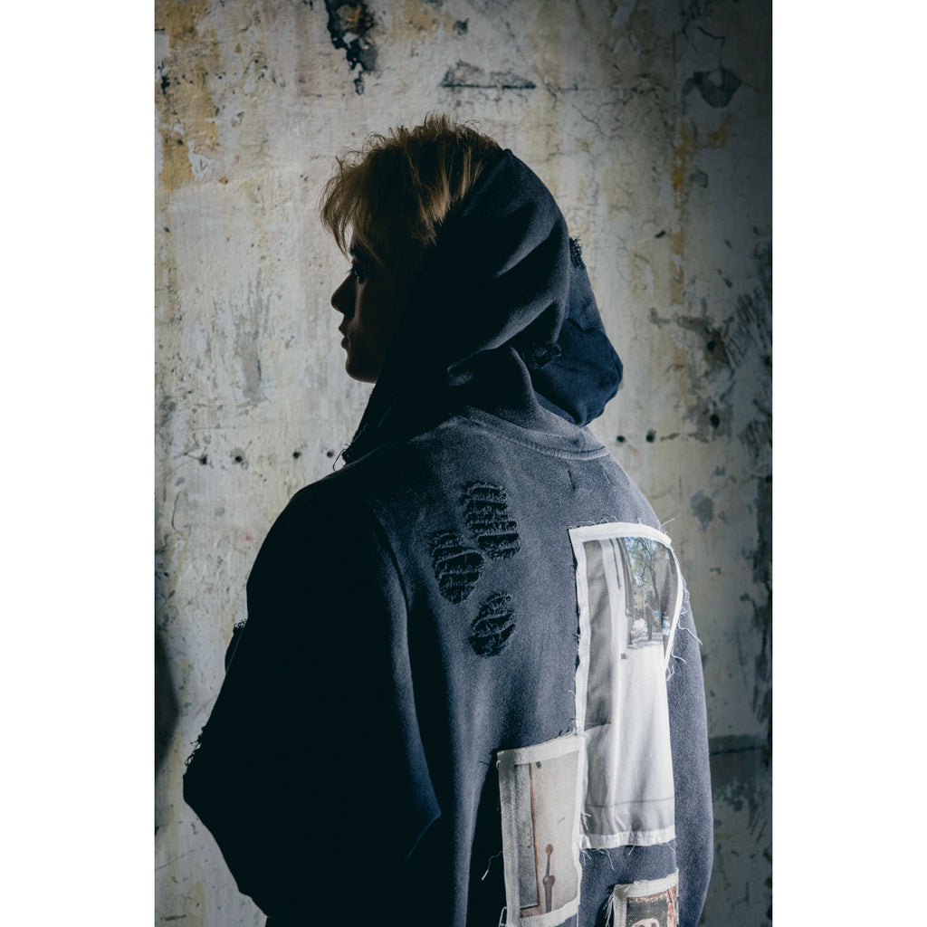 Damaged Hoodie / Brown