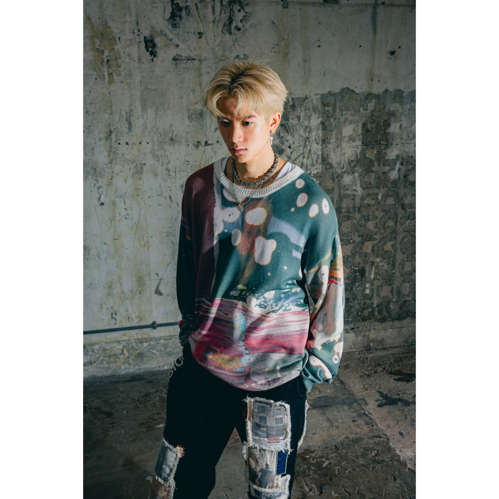 Graphic Knit Pullover